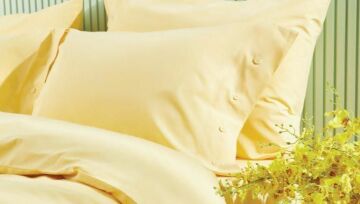 Yataş Bedding Tek Kişilik Plain Rnf Yıkamalı Nevresim Takımı - Sarı