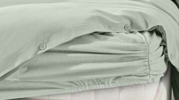 Yataş Bedding Tek Kişilik Plain Rnf Yıkamalı Nevresim Takımı - Adaçayı