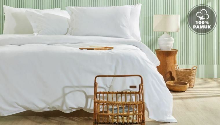 Yataş Bedding Tek Kişilik Plain Rnf Yıkamalı Nevresim Takımı - Optik Beyaz