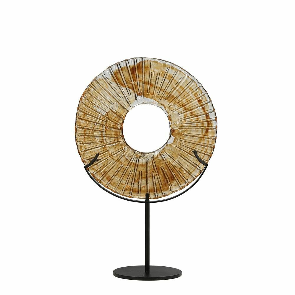 Biev Cam Disk Kahve Büyük