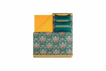 Yataş Bedding Çift Kişilik XL Salvia Saten Nevresim Takımı - Koyu Yeşil