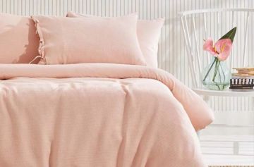 Yataş Bedding Tek Kişilik Pure Rnf Yıkamalı Nevresim Takımı - Blush