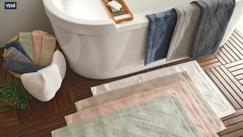 Yataş Bedding Milo Banyo Paspası Seti - Bej (50x60 cm + 60x100 cm)