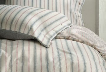 Yataş Bedding Çift Kişilik Lora İpliği Boyalı Nevresim Takımı - Indigo