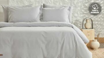 Yataş Bedding Çift Kişilik Plain Rnf Yıkamalı Nevresim Takımı - Gri