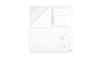 Yataş Bedding Çift Kişilik Plain Rnf Yıkamalı Nevresim Takımı - Optik Beyaz