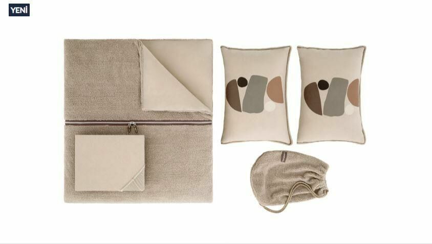 Yataş Bedding Tek Kişilik CoverMe Stone Battaniye Nevresim Takımı - Bej