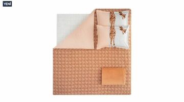 Yataş Bedding Çift Kişilik 5 Parça Wellsoft Battaniyeli Nevresim Takımı Seti Giraffe - Kahverengi