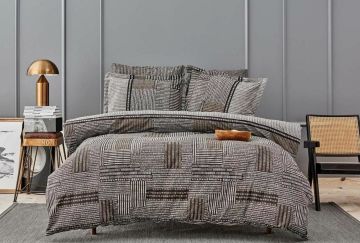 Yataş Bedding Çift Kişilik XL Himena Rnf Nevresim Takımı Antrasit