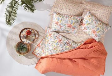 Yataş Bedding Çift Kişilik Marsel Co-Mic Yatak Örtüsü Takımı Turuncu