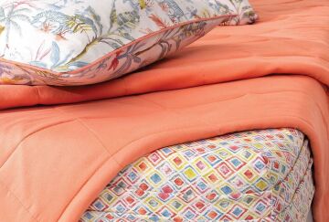 Yataş Bedding Tek Kişilik Marsel Co-Mic Yatak Örtüsü Takımı – Turuncu