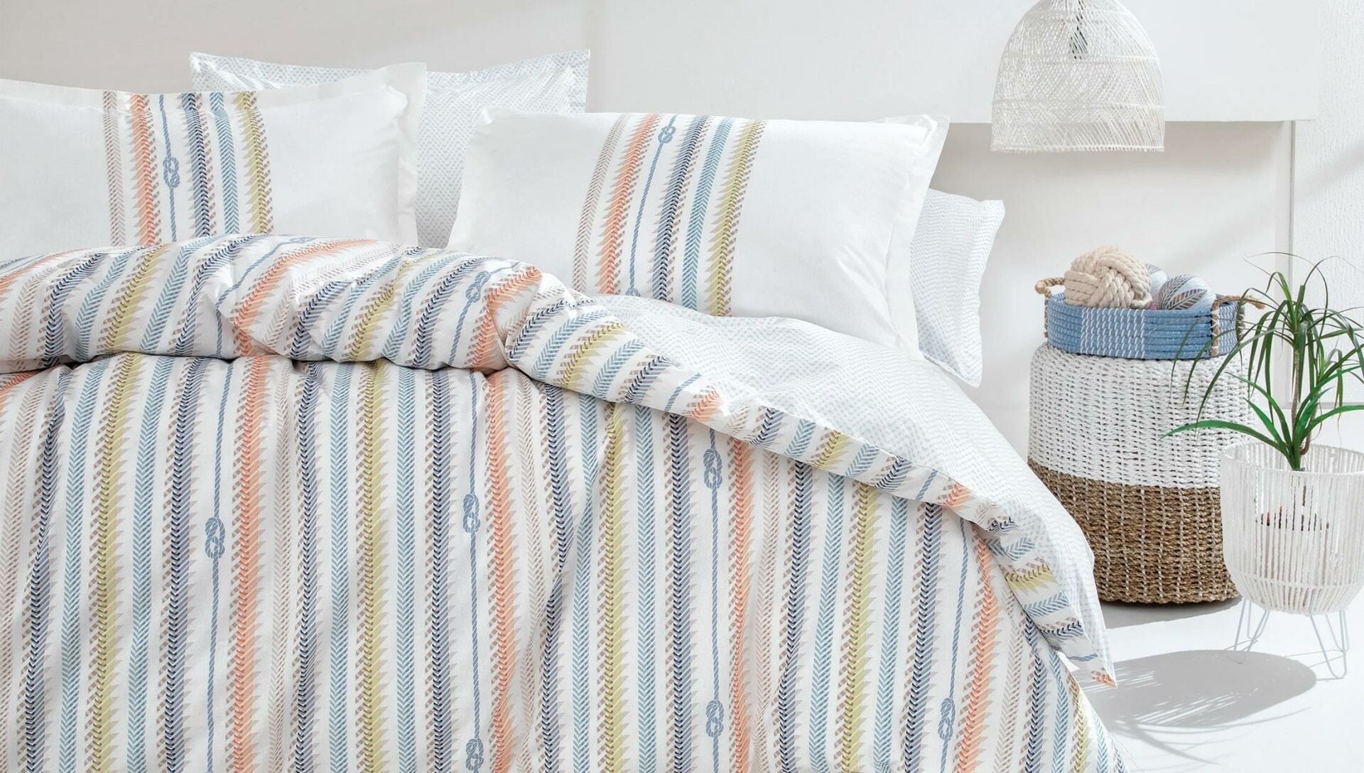 Yataş Bedding Çift Kişilik XL Benito Rnf Nevresim Takımı Yağ Yeşili