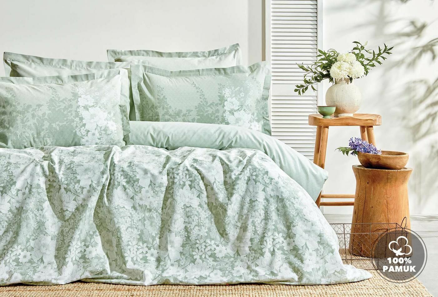 Yataş Bedding Çift Kişilik Andressa Rnf Nevresim Takımı - Adaçayı