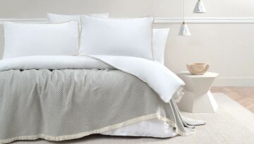 Yataş Bedding Çift Kişilik İtala Krep Nevresim Takımı Beyaz