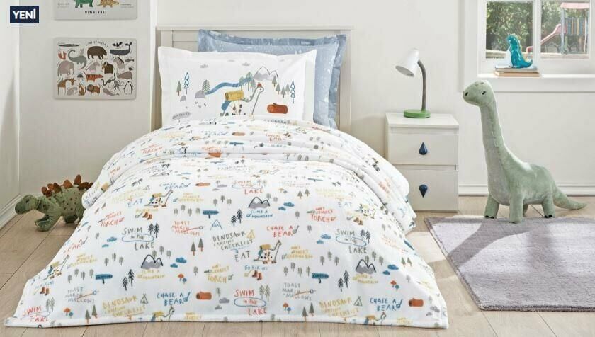 Yataş Bedding Tek Kişilik Wellsoft Battaniyeli Lastikli Çarşaf Seti - Dinno
