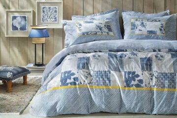 Yataş Bedding Çift Kişilik Cecilia Rnf Nevresim Takımı - Indigo