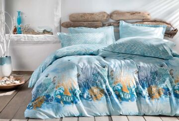 Yataş Bedding Tek Kişilik Aquamarine Rnf Nevresim Takımı - Turkuaz