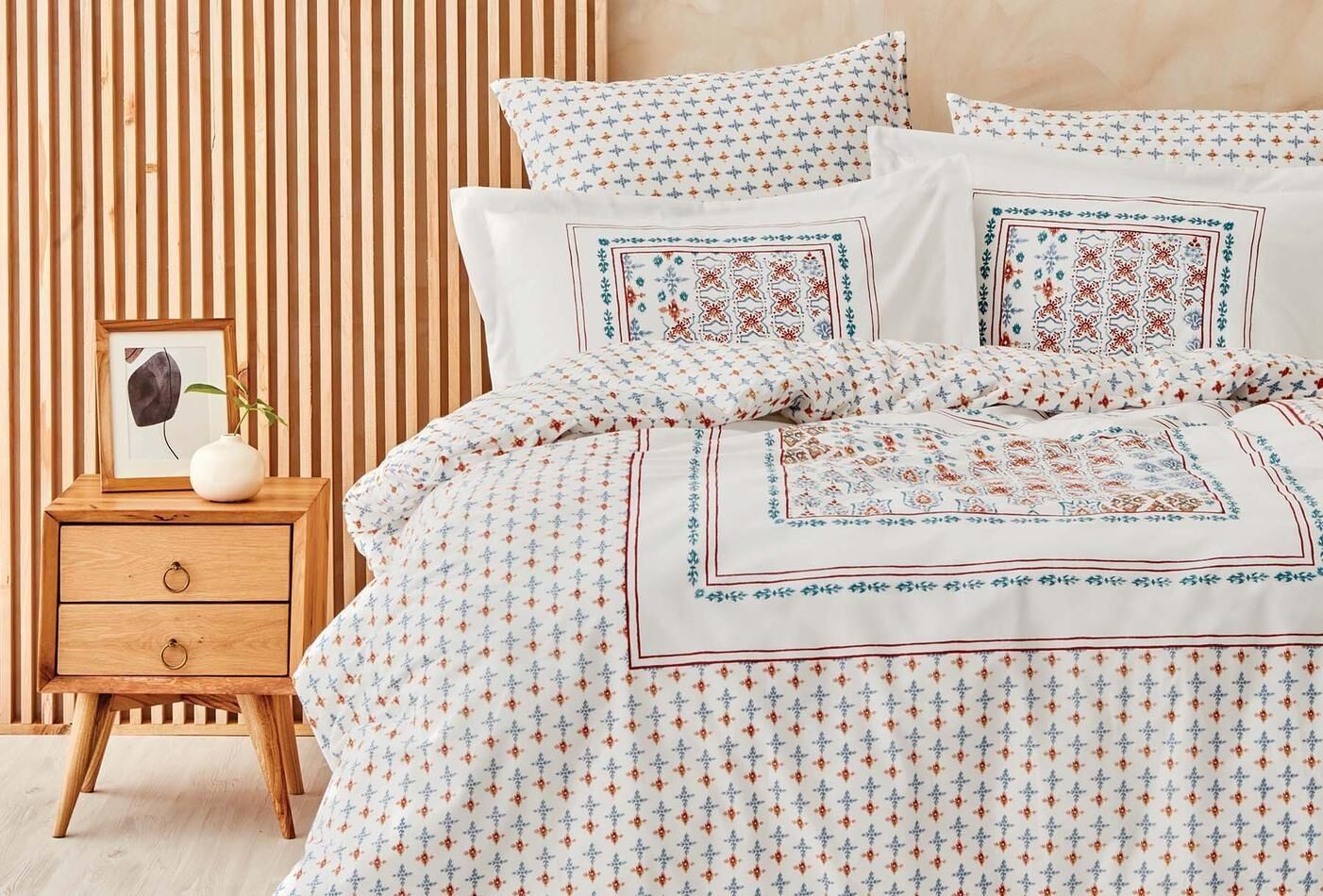 Yataş Bedding Çift Kişilik XL Felicita Rnf Nevresim Takımı Beyaz