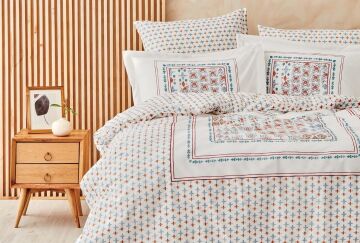 Yataş Bedding Çift Kişilik XL Felicita Rnf Nevresim Takımı Beyaz