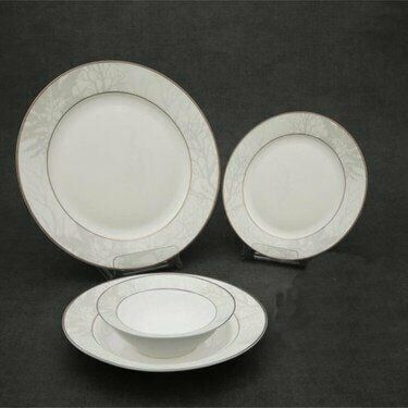 Biev Ağaç Dal 24 Parça Yemek Takımı+6Lı Fincan-Ih34