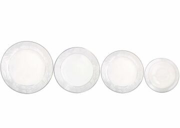 Biev Ağaç Dal 24 Parça Yemek Takımı+6Lı Fincan-Ih34