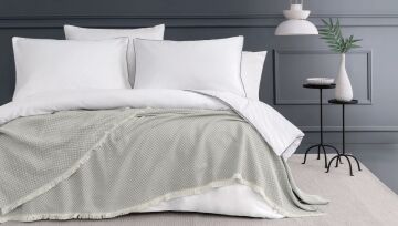 Yataş Bedding Çift Kişilik XL Elfrid Seritli Nevresim Takımı Antrasit