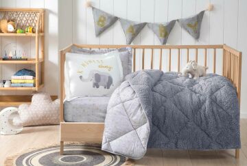 Yataş Bedding Bebek Fante Triola Set - Gri