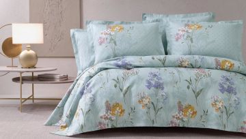 Yataş Bedding Çift Kişilik Alyssa Tencel Pike Takımı- Mint