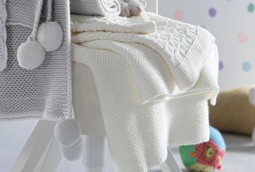 Yataş Bedding Rena Bebek Battaniyesi Beyaz 80x120