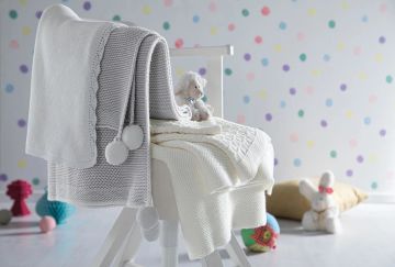 Yataş Bedding Rena Bebek Battaniyesi Beyaz 80x120