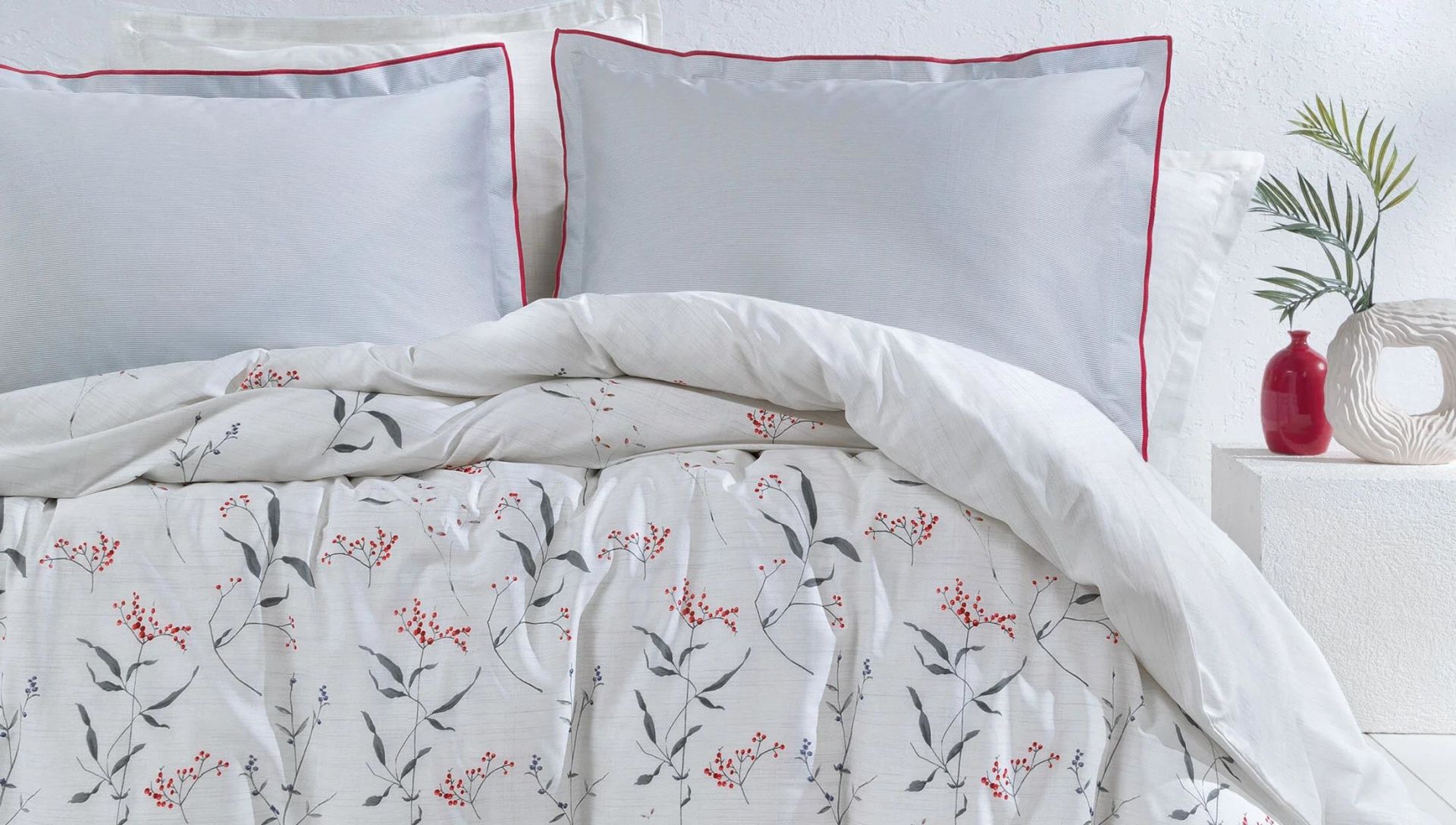 Yataş Bedding Çift Kişilik XL Karina Rnf Nevresim Takımı Beyaz