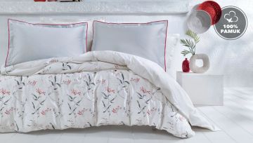 Yataş Bedding Çift Kişilik XL Karina Rnf Nevresim Takımı Beyaz