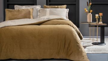Yataş Bedding Çift Kişilik XL Estie Saten Nevresim Takımı Camel