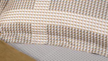 Yataş Bedding Çift Kişilik XL Estie Saten Nevresim Takımı Camel