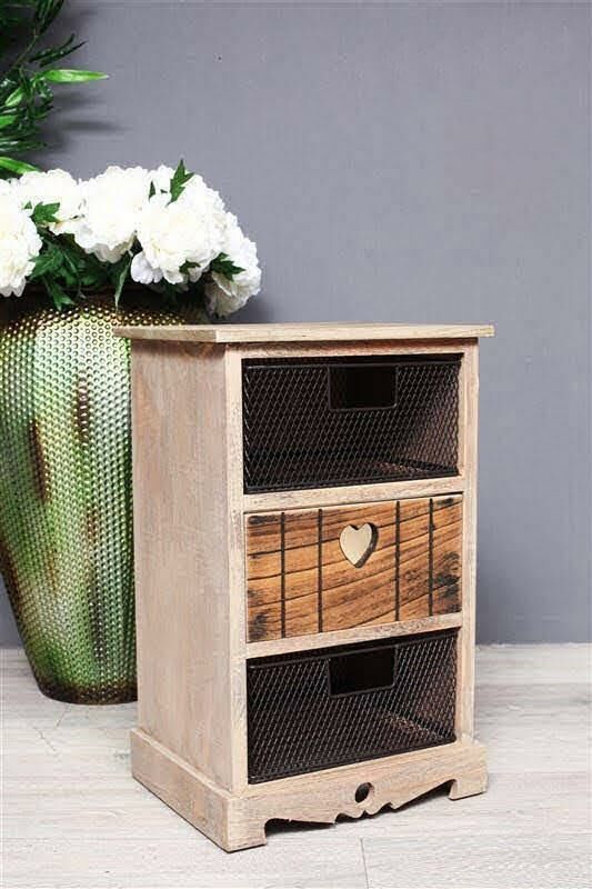 Biev Ahşap 3lü Çekmecelik 35x29x55.5/AK.GV0004