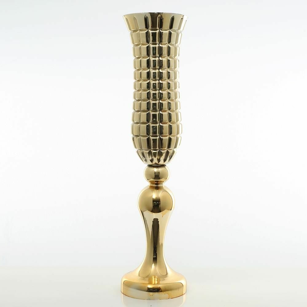 Biev Ayaklı Cam Vazo 85 cm