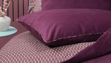 Yataş Bedding Çift Kişilik XL Pinnata Saten Nevresim Takımı Mor