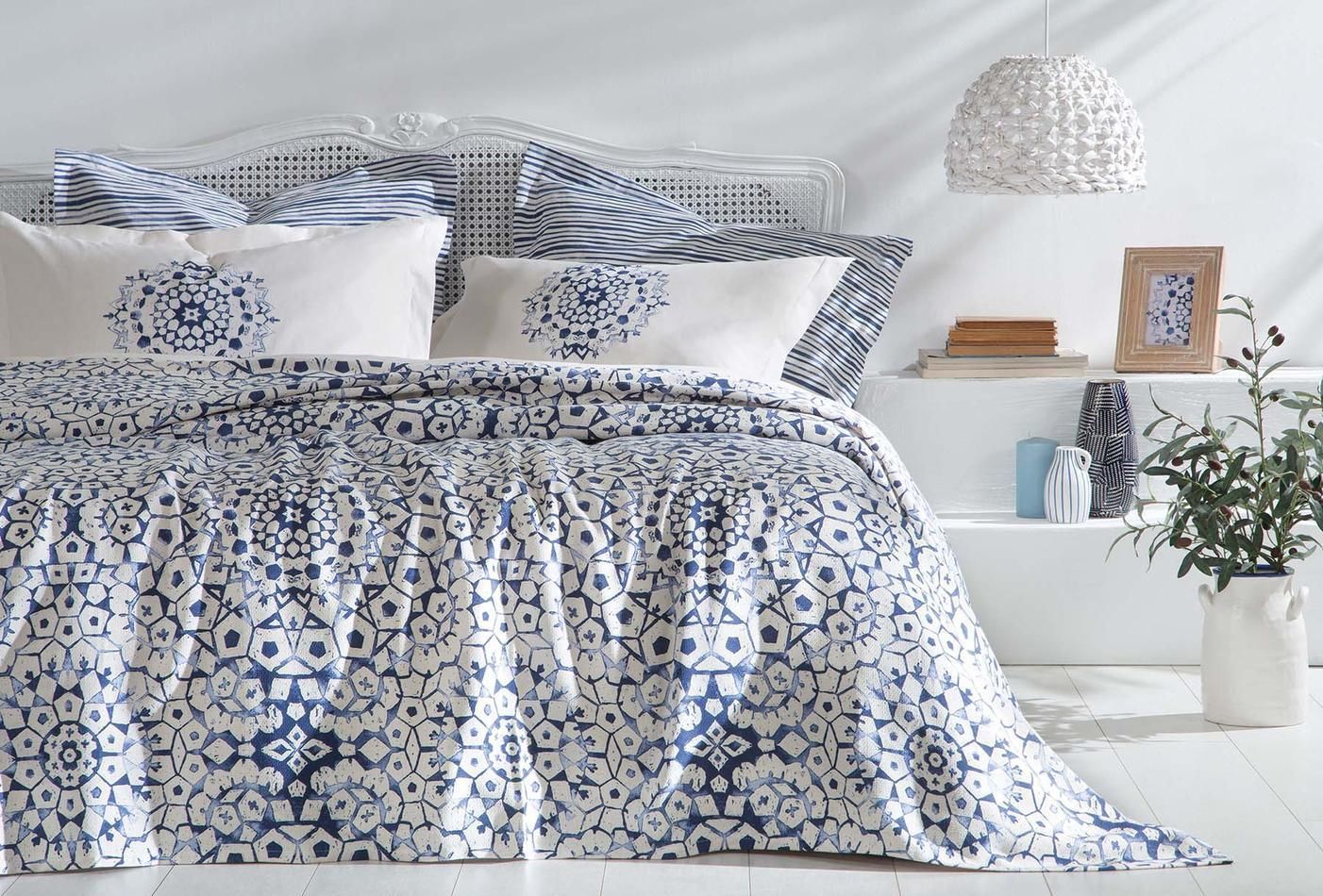 Yataş Bedding Çift Kişilik Sancia Pike Takımı - Mavi