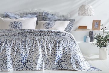 Yataş Bedding Çift Kişilik Sancia Pike Takımı - Mavi