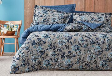 Yataş Bedding Çift Kişilik XL Trina Saten Nevresim Takımı Vizon