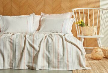 Yataş Bedding Çift Kişilik Alita Pike Takımı - Somon