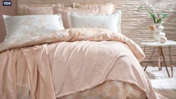 Yataş Bedding Çift Kişilik 8 Parça Fall Winter Seti Etta - Pudra
