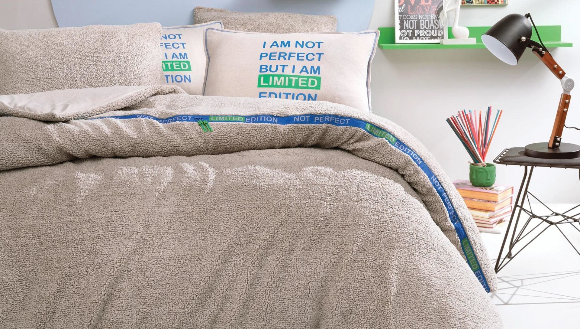 Yataş Bedding Çift Kişilik CoverMe Perfect Battaniye Nevresim Takımı - Bej