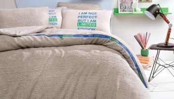 Yataş Bedding Çift Kişilik CoverMe Perfect Battaniye Nevresim Takımı - Bej