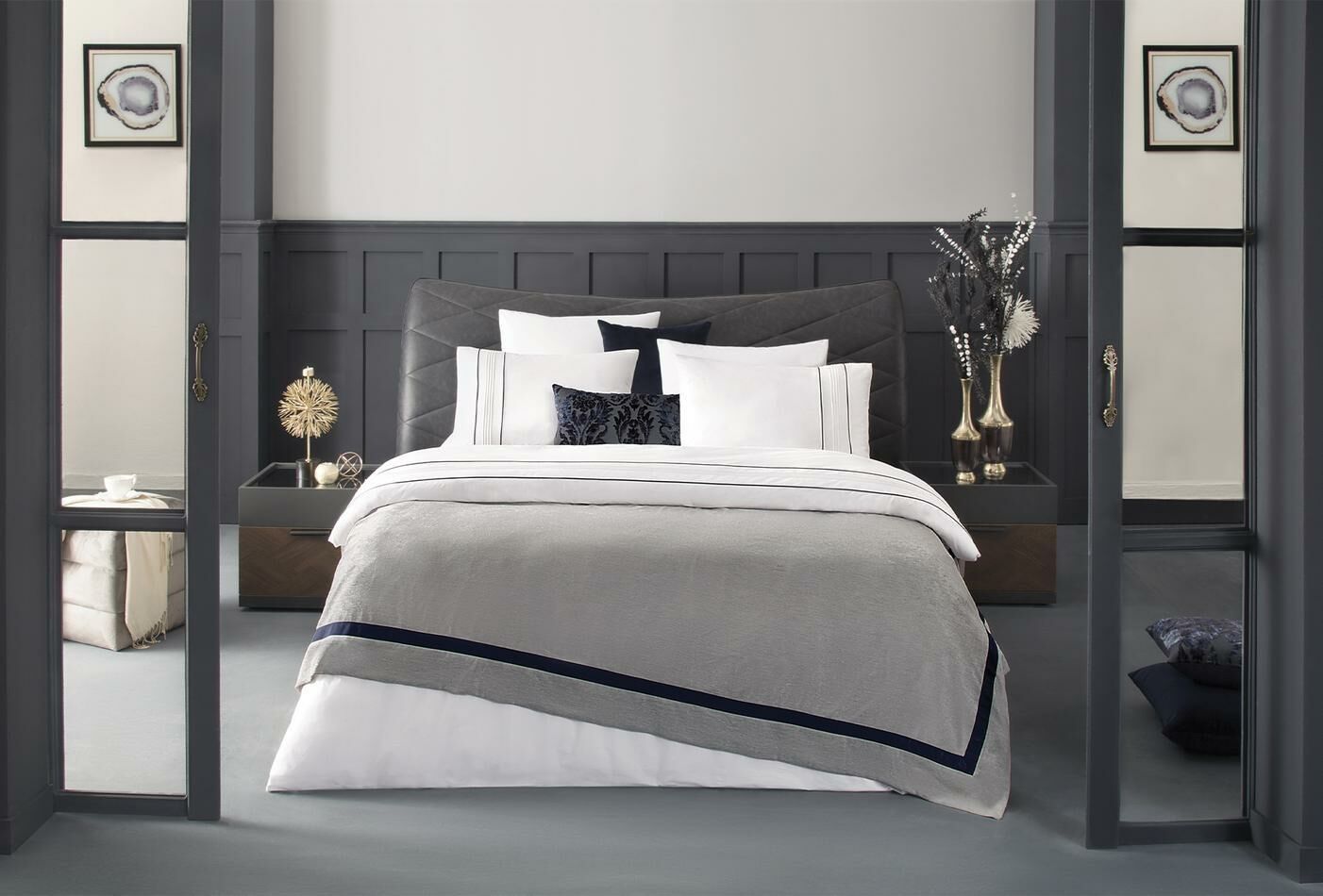 Yataş Bedding Çift Kişilik Terri Nevresim Takımı Lacivert