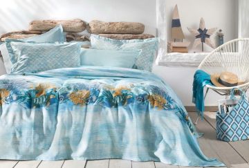 Yataş Bedding Tek Kişilik Aquamarine Pike Takımı - Turkuaz