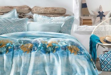 Yataş Bedding Tek Kişilik Aquamarine Pike Takımı - Turkuaz