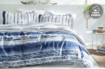 Yataş Bedding Çift Kişilik XL Darby Rnf Nevresim Takımı - Mavi
