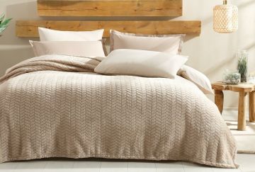 Yataş Bedding Tek Kişilik Joy Wellsoft Battaniye - Kum Beji