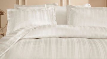 Yataş Bedding Çift Kişilik Shelly Bambu Saten Nevresim Takımı - Bej